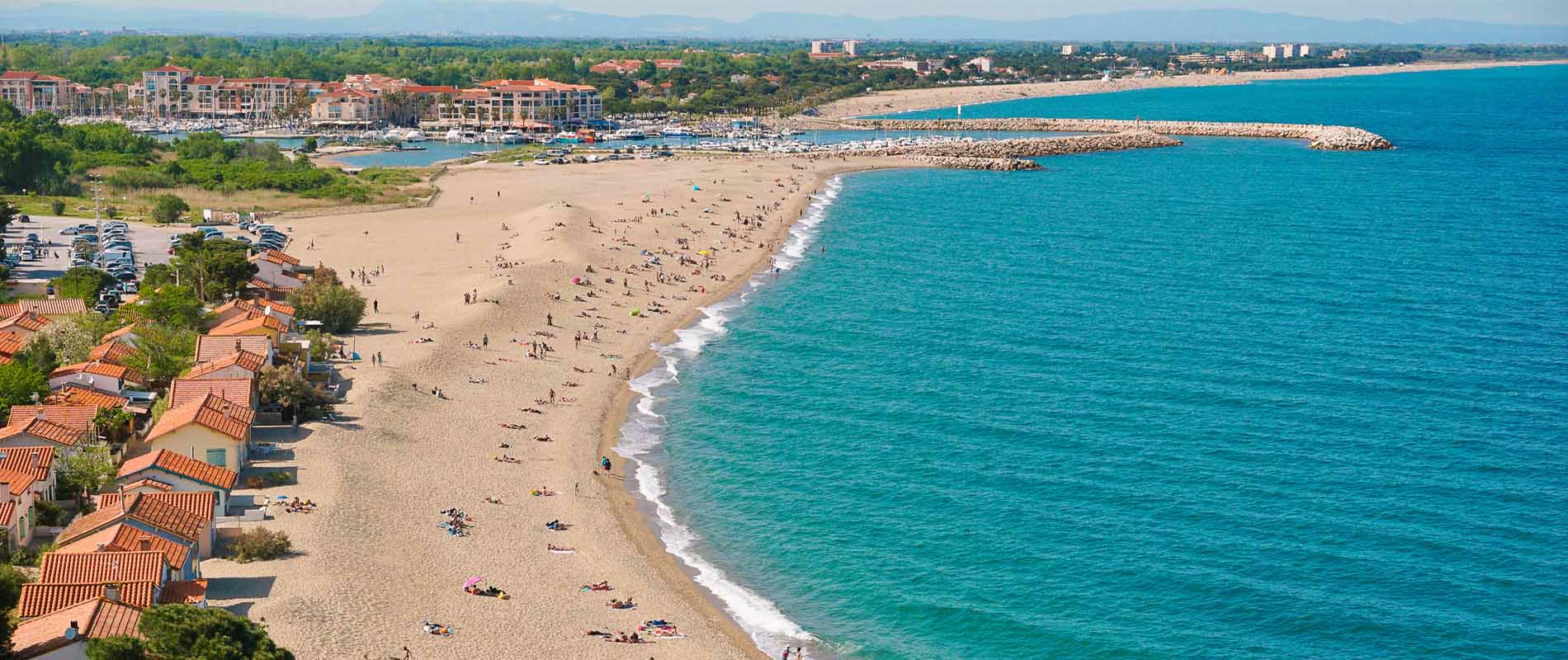 Argel�s-sur-Mer � plage et pins